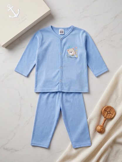 Baby Sleepsuit Light Sky Blue "2-Piece Baby Loungewear Set"