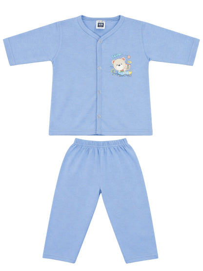 Baby Sleepsuit Light Sky Blue "2-Piece Baby Loungewear Set"