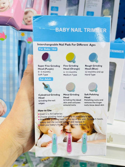 Gentle 6-in-1 Electric Baby Nail Trimmer & Grooming Kit